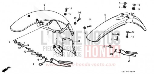 KOTFLUEGEL, VORNE XL125SB de 1981